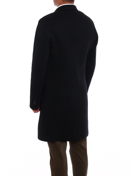 Skinny fit wool blend coat