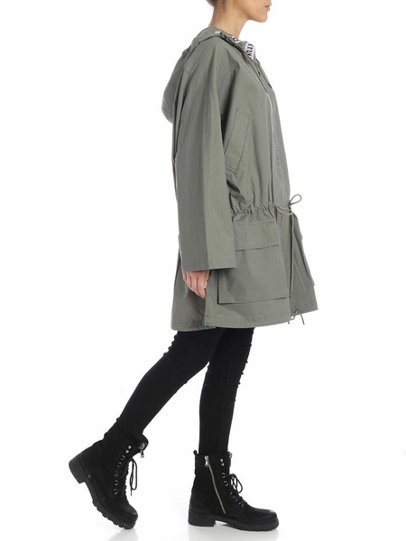 Oversize overcoat in sage green