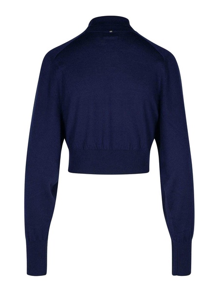 'ULULATO' BLUE VIRGIN WOOL TURTLENECK SWEATER