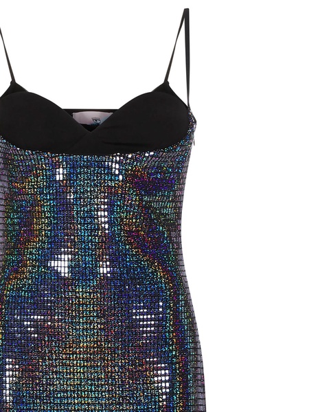 Iridescent mini dress