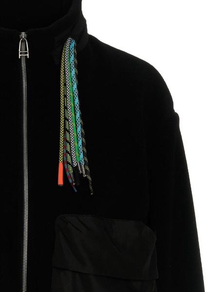 Multi drawstring fleece jacket