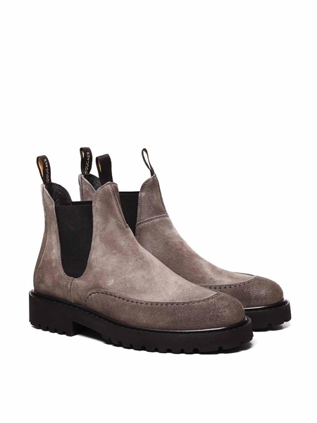 Suede And Rubber Ankle Boot