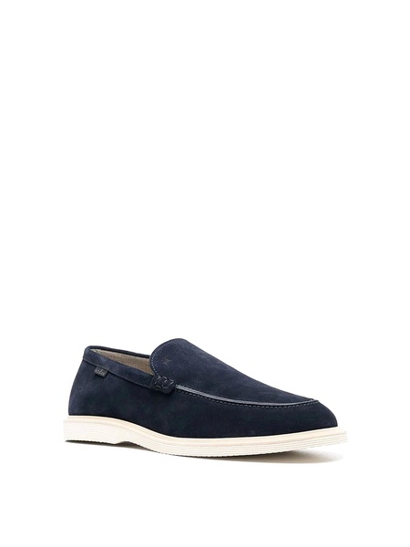 Suede lace-ups with rubber sole