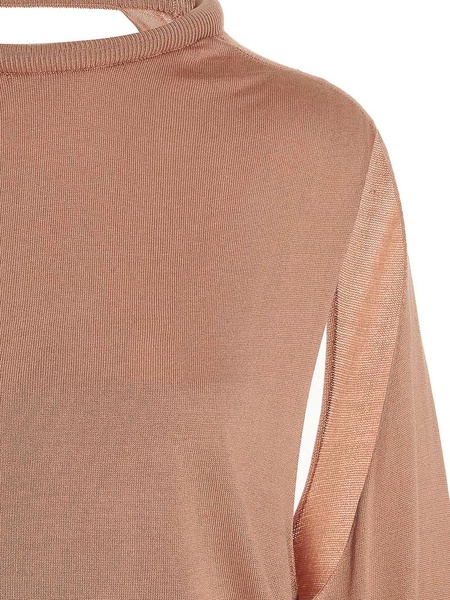 Cut out insert top sweater