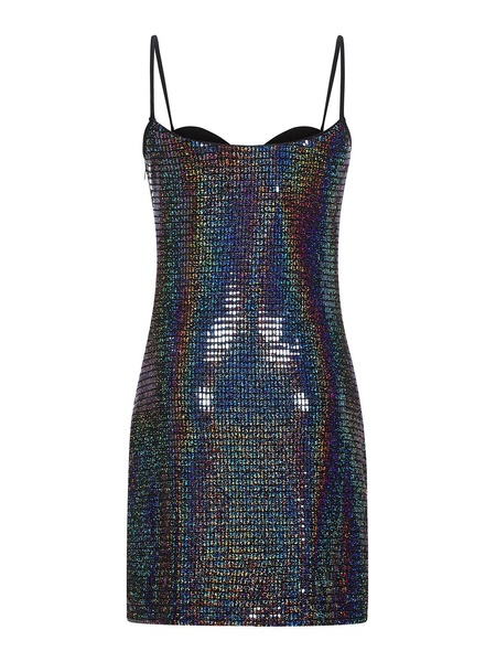 Iridescent mini dress