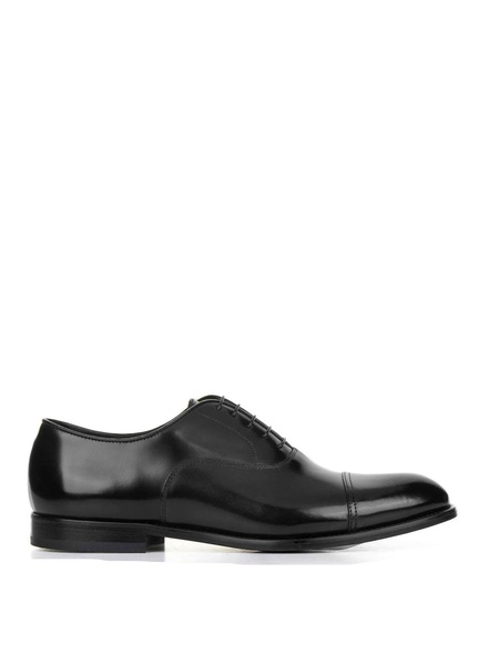 Doucals Black Leather Oxford