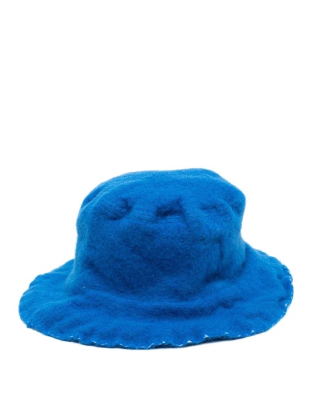 Textured wool bucket hat