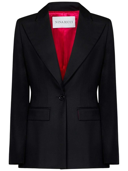 Black Wool Gabardine Suit