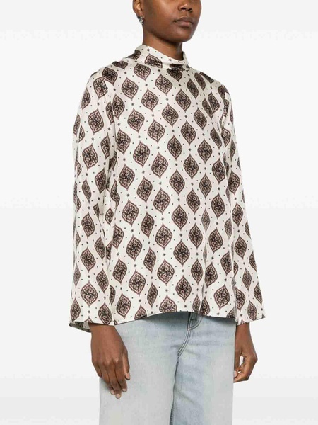 Printed Silk Blouse