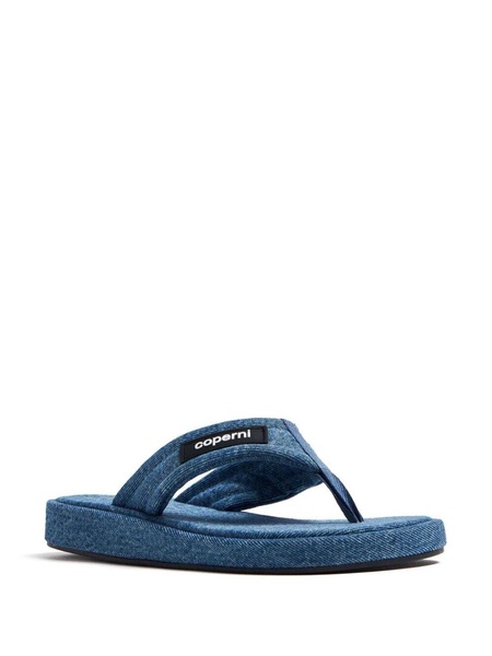 Branded Denim Flip-Flop