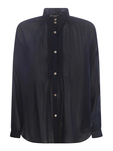 Forte Forte Mandarin Collar Long Sleeved Shirt