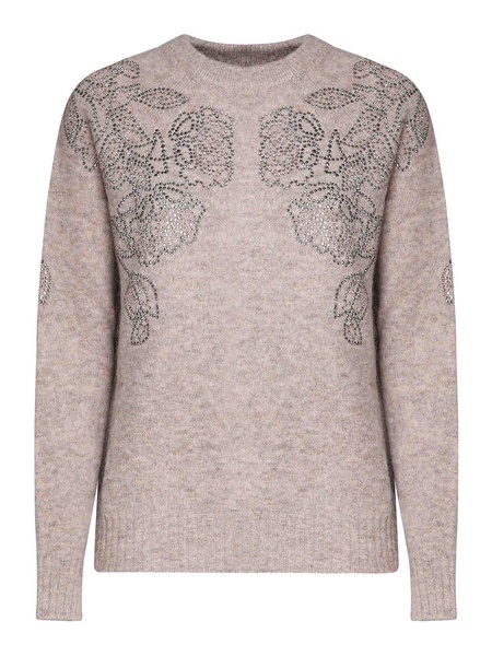 Sweater With Embroidery On The Shoulders