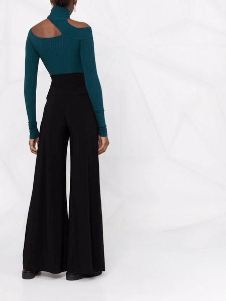 Wide leg trousers