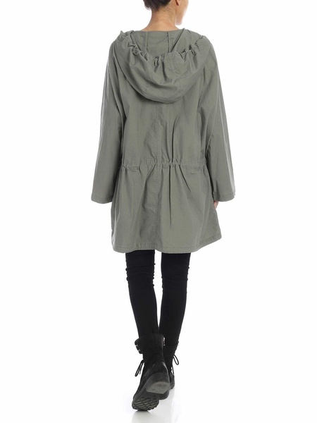 Oversize overcoat in sage green