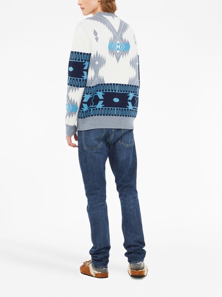 icon jacquard crew-neck sweater