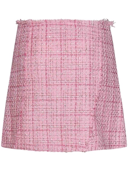 Pink Tweed Mini Skirt