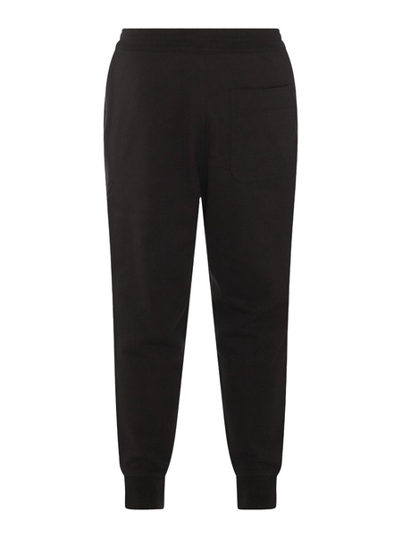 Black Cotton Track Pants