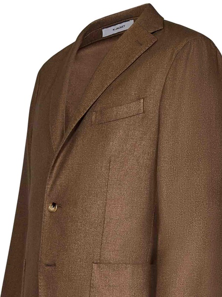 Wool Blend Unlined Single-Breasted Blazer