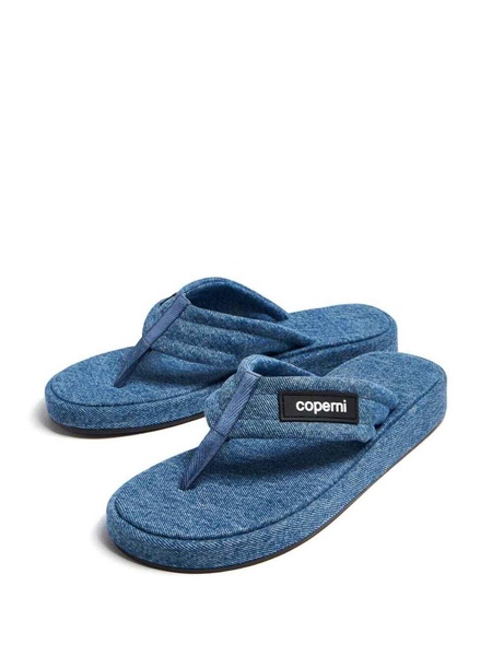 Branded Denim Flip-Flop