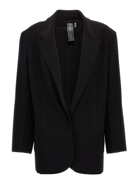 Single-breasted belt blazer