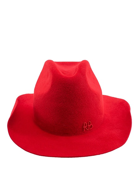 Felt hat with logo