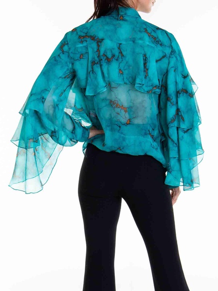 Long Sleeve Fantasy Print Shirt