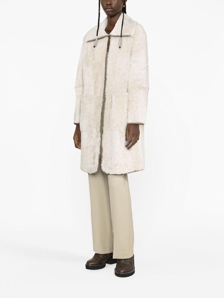 Brunello Cucinelli Full-Zipped Shearling Coat