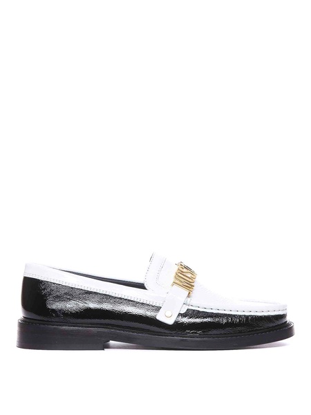 Moschino college two-tone loafers