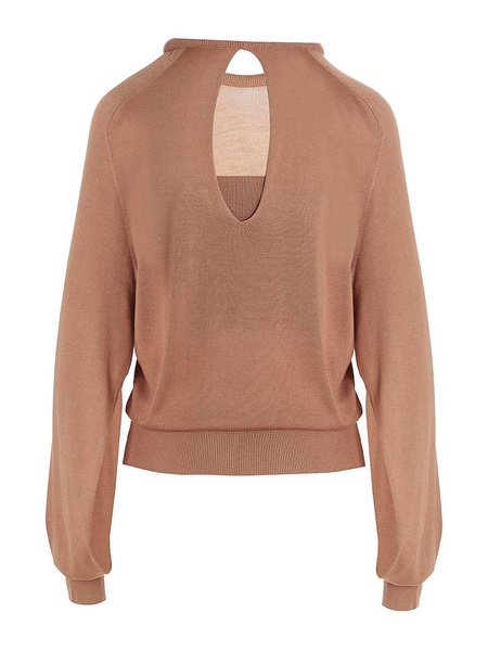 Cut out insert top sweater