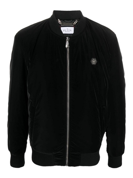 Nylon bomber jacket