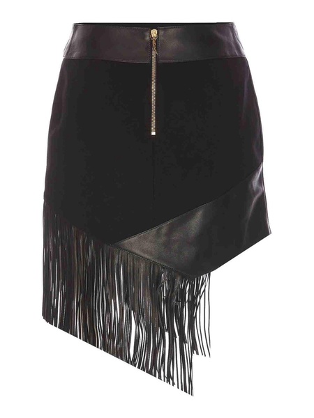 Fringed Mini Skirt