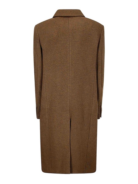 Fluffy Wool Single Mac Coat