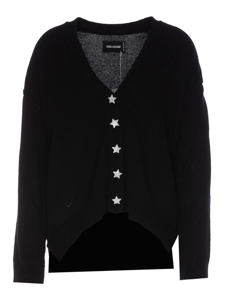 Frontal glitter star cardigan