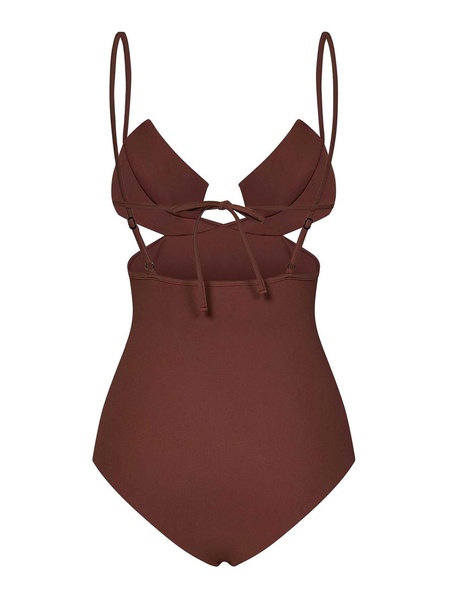 Earth Brown One-Piece Swimsuit