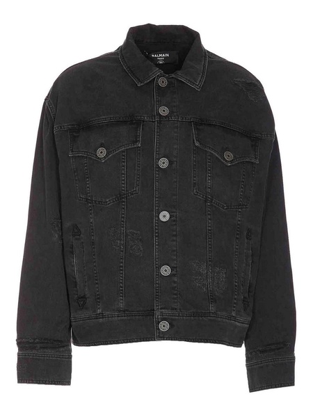 Used effect denim jacket