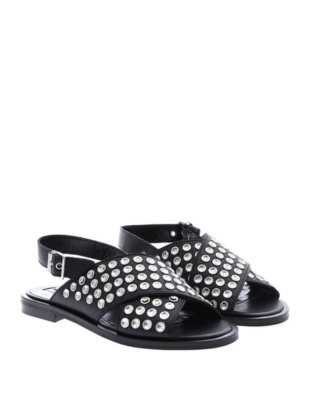 Black Kim studded sandals