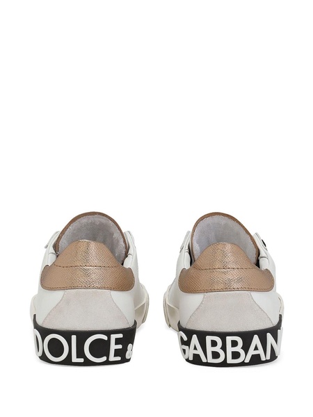 Dolce & Gabbana Portofino Vintage Leather Sneakers