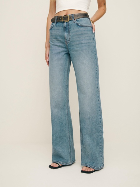 Cary Stretch High Rise Slouchy Wide Leg Jeans