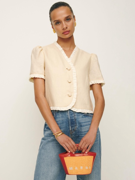 Bess Linen Top