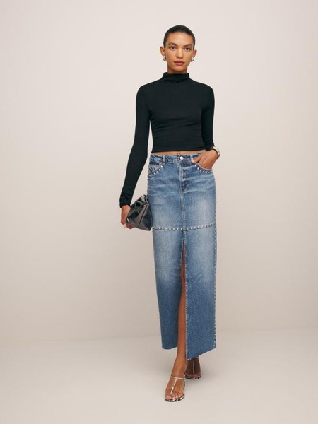 Tazz Maxi Denim Skirt