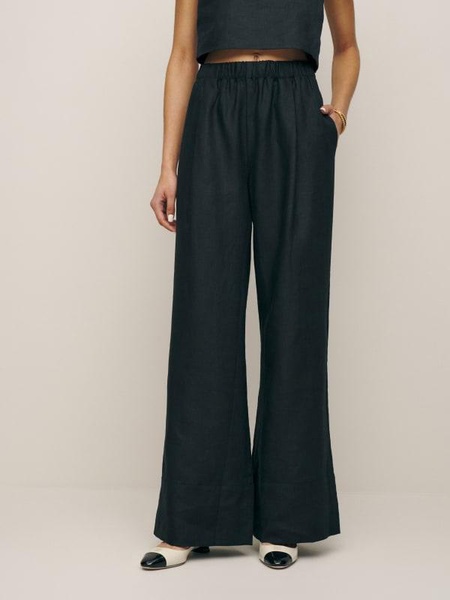 Fernando Wide Leg Linen Pant