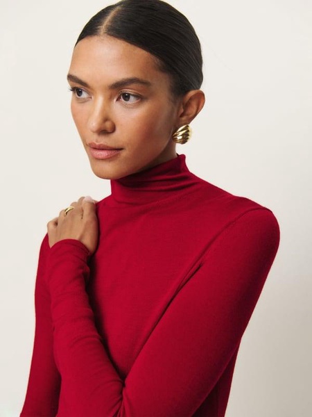 Faith Regenerative Merino Fitted Turtleneck