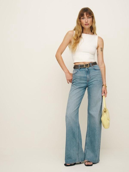 Cary Stretch High Rise Slouchy Wide Leg Jeans