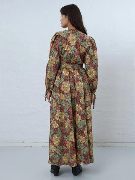 Flowerprinted Cotton Maxi Dress