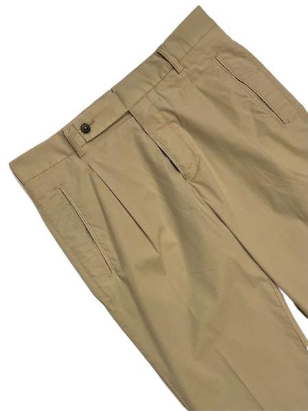 Nervi Cotton Lyocell Pleated Chino Pants In Beige