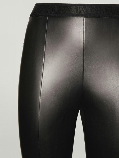 Black Vegan Leather Jenna Trousers