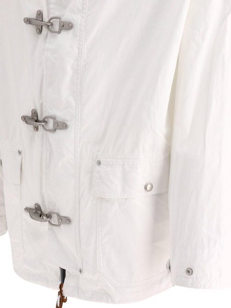 Like Boys Men Plus Men's White Frog Fasting Jacket For SS24