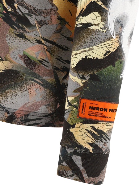 Heron Preston Camouflage Print Long-Sleeved T-Shirt