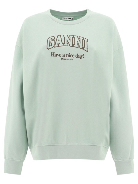 Ganni "Have A Nice Day!" Sweatshirt