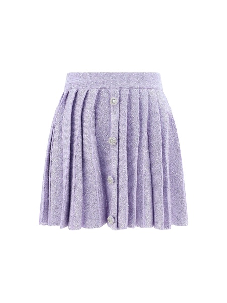 sequin-embellished pleated miniskirt